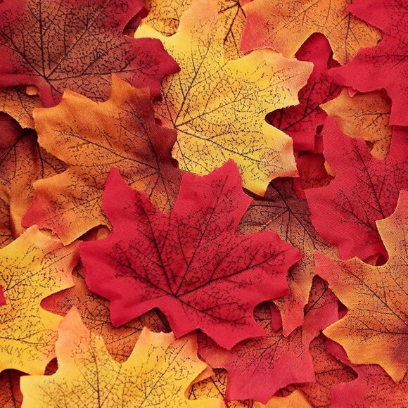 Other - 1100PCS Fall Artificial Maple Leaves Thanksgiving Autumn Leaf Wedding Party Tabl